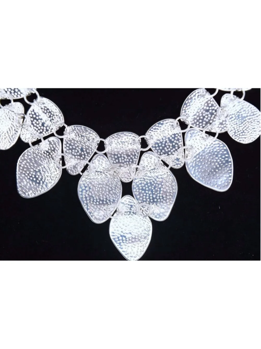 INC International Concepts Hammered Bib Statement Necklace